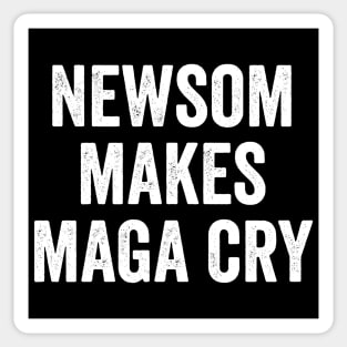 Newsom Makes MAGA Cry funny Gavin Newsom support design Sticker